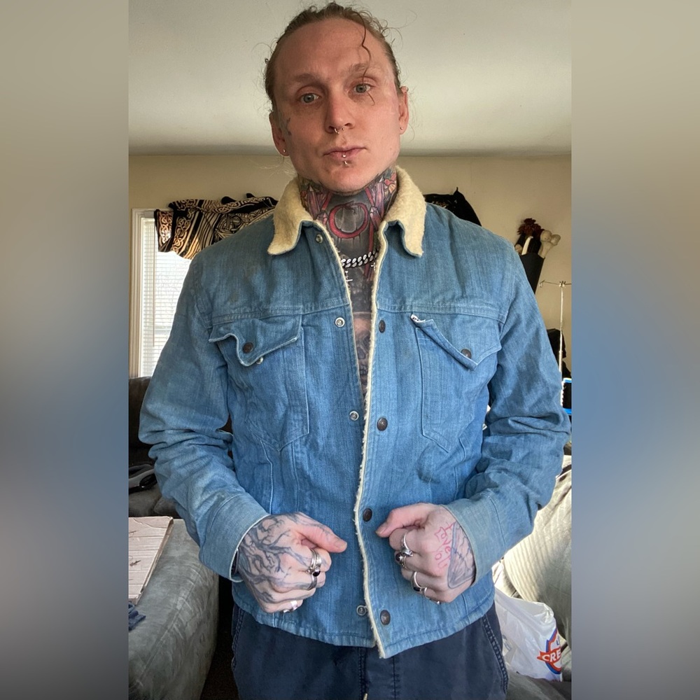 1950’s vintage Levi’s denim/ Sherpa jacket.